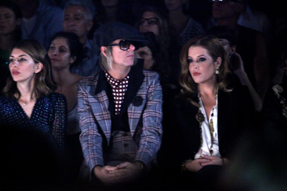 Sofia Coppola, Michael Lockwood, and Lisa Marie Presley in 2012.