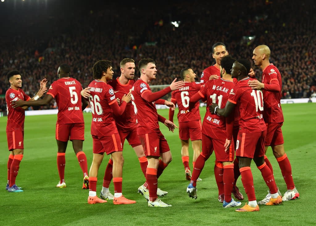 Liverpool convincingly beat Villarreal 2-0 in the first leg of their semi-final  (Liverpool FC via Getty Images)