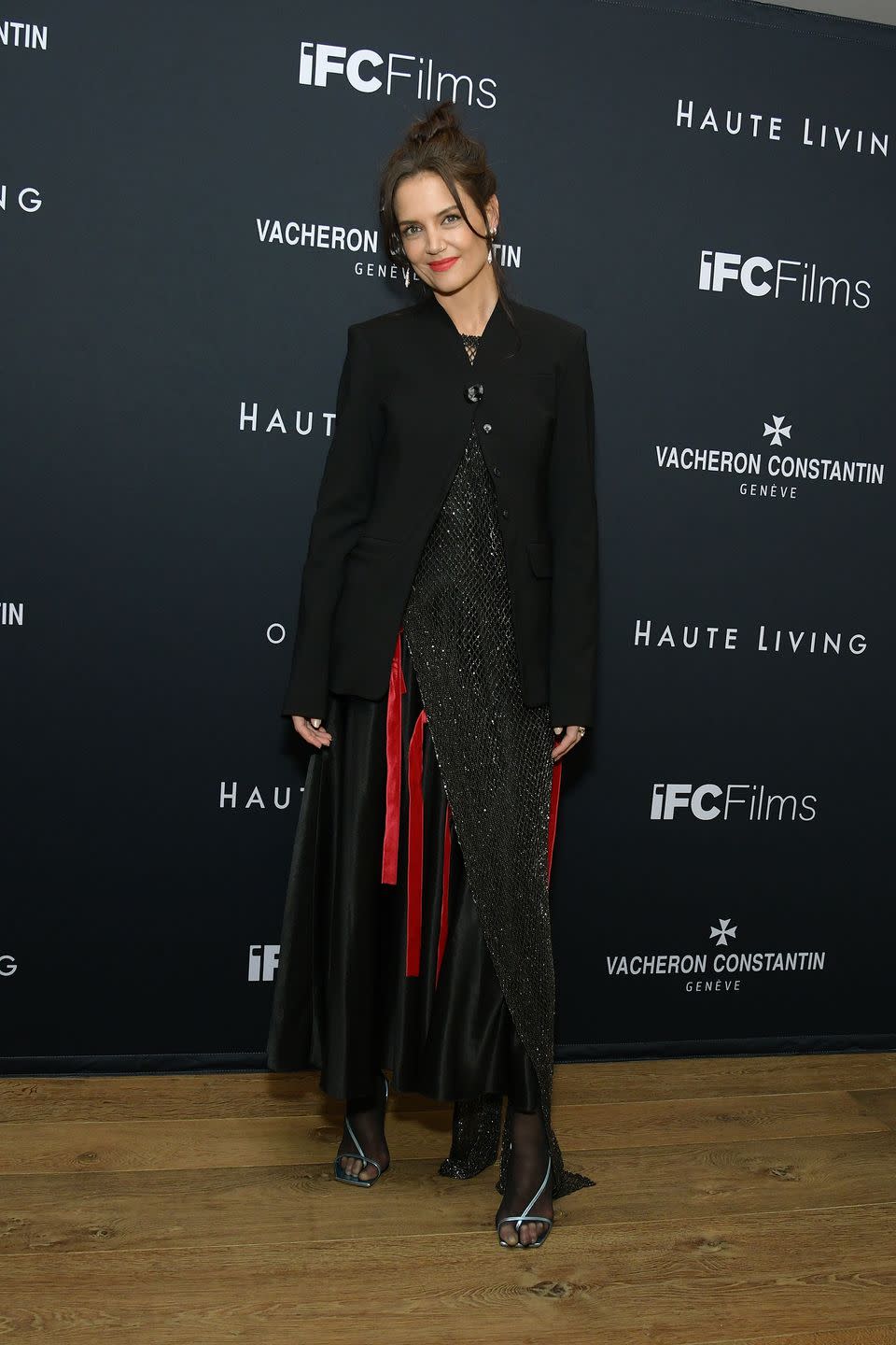 katie holmes at the haute living screening of 