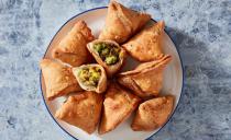 <p>We almost never order <a href="https://www.delish.com/cooking/g1899/simply-indian-recipes/" rel="nofollow noopener" target="_blank" data-ylk="slk:Indian food" class="link ">Indian food</a> without getting some samosas along with it, and good news: Homemade samosas don't need to be intimidating. The spiced potato filling is quick and easy, and the dough comes together quickly using melted ghee. The crust is sturdy, but still fries up extra-crisp and shatter-y. You may need to hunt down some spices and seeds, but it's well worth it.<br><br>Get the <strong><a href="https://www.delish.com/cooking/recipe-ideas/a37224993/samosa-recipe/" rel="nofollow noopener" target="_blank" data-ylk="slk:Homemade Samosas recipe" class="link ">Homemade Samosas recipe</a></strong>. </p>