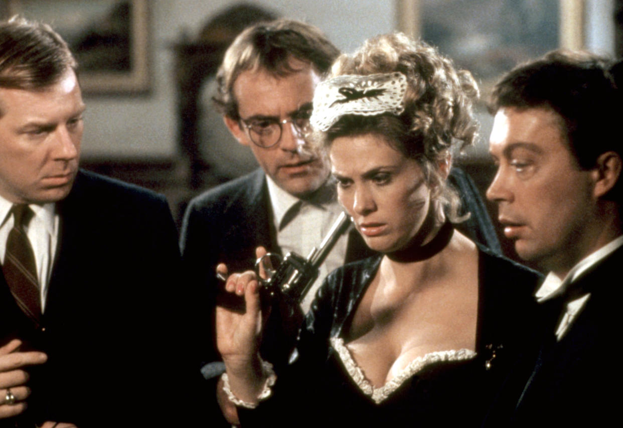 Michael McKean, Christopher Lloyd, Colleen Camp and Tim Curry star in 'Clue' (Photo: Paramount/courtesy Everett Collection)