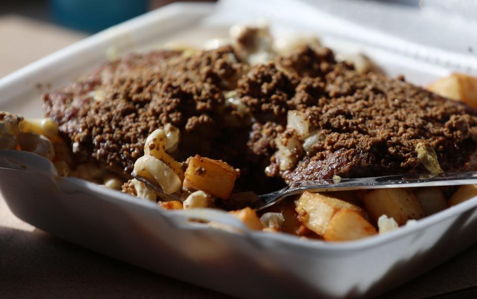 The Garbage Plate was in the national spotlight Thursday on ESPN+ coverage of the PGA Championship at Oak Hill.