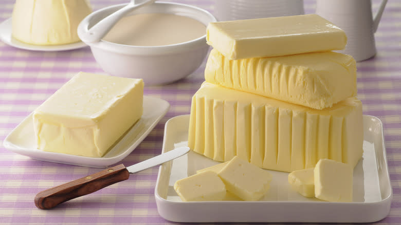 blocks of butter 