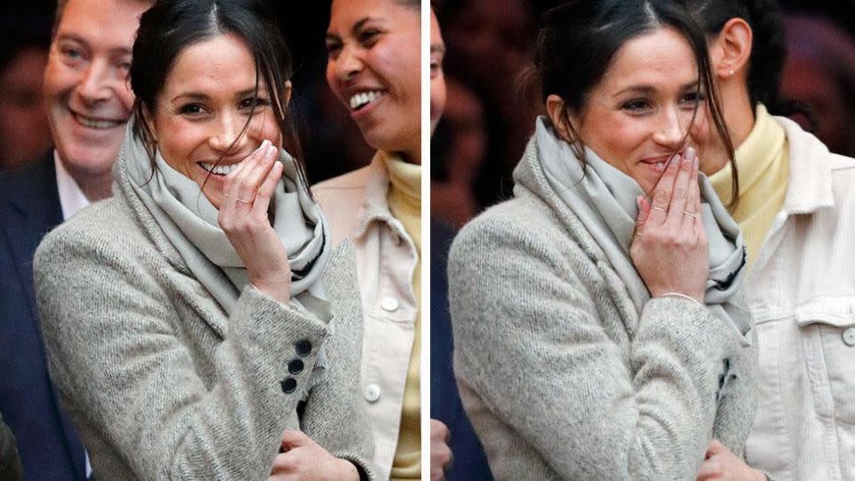 She beamed as she waved to the crowds in Brixton. Photo: Getty