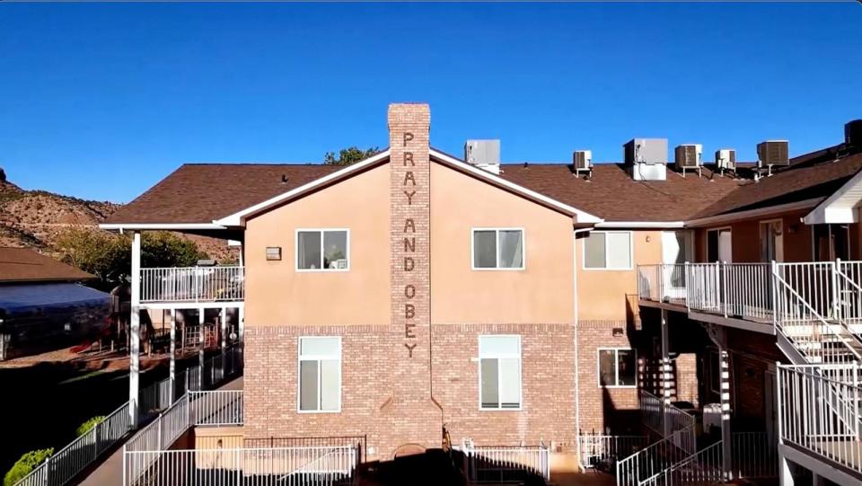 PHOTO: The exterior of the Short Creek Dream Center, former home of Warren Jeffs. The Dream Center is now a safe haven for local people in need.   (ABC News)