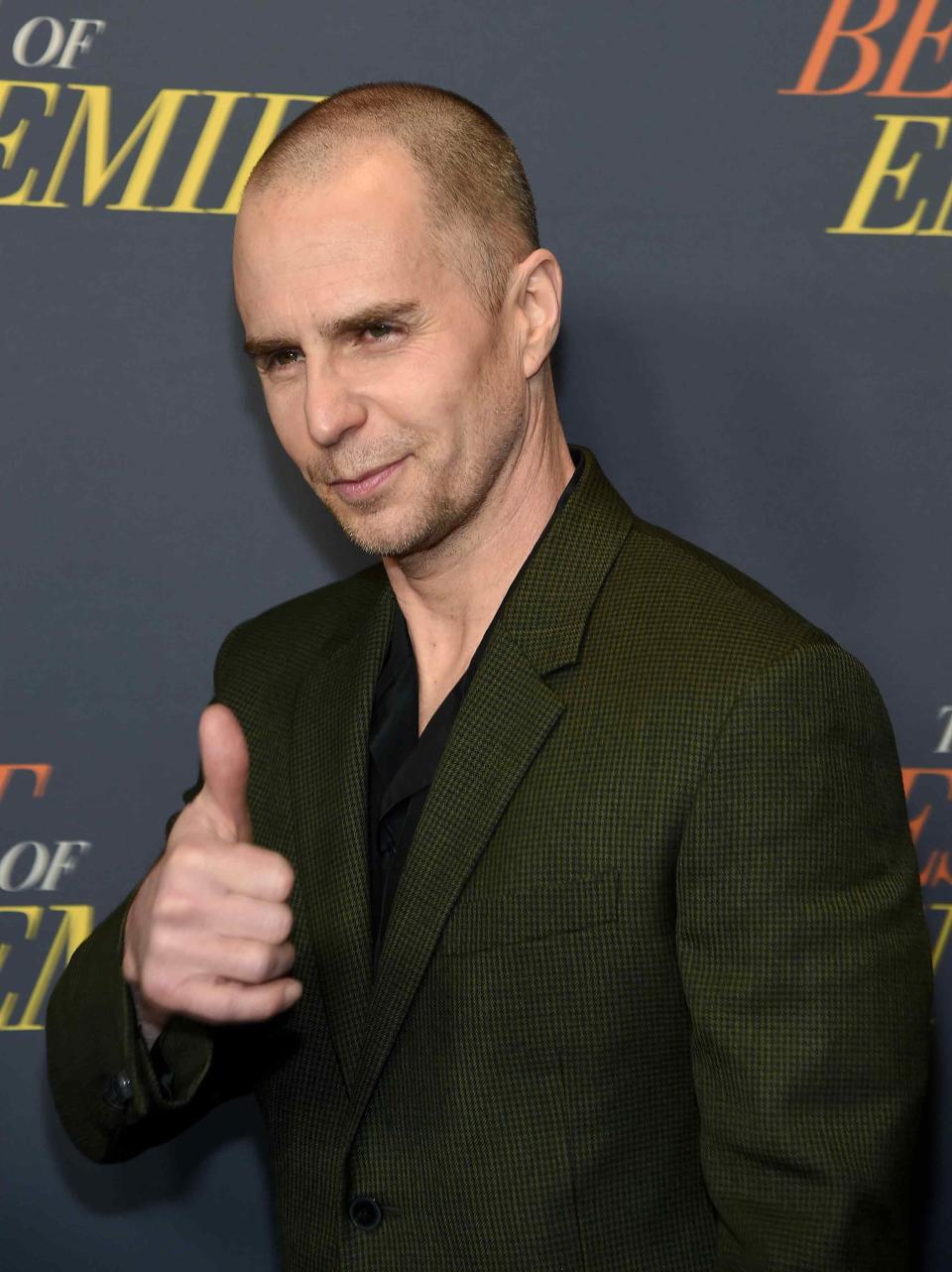 Sam Rockwell is Our New Favorite Bald Badass