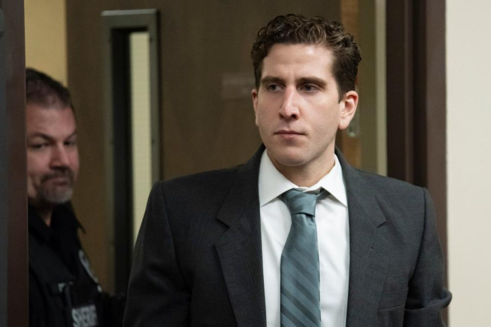 Bryan Kohberger, right, is escorted into a courtroom to appear at a hearing in Latah County District Court in September 2023 in Moscow, Idaho