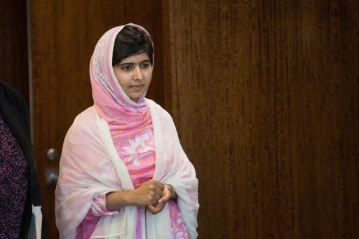 Los principales puntos del discurso de la adolescente paquistaní y activista Malala Yousafzai, a la que los talibanes dispararon en la cabeza el pasado octubre, ante la ONU este viernes: (AFP/GETTY IMAGES | Andrew Bburton)