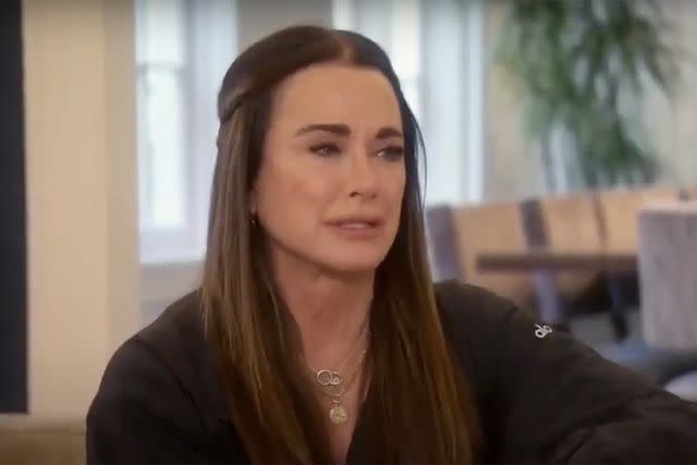 <p>Bravo</p> Kyle Richards cries on season 13 of 'The Real Housewives of Beverly Hills'