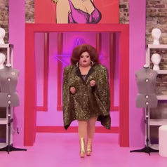 Ginger Minj enters the Werk Room