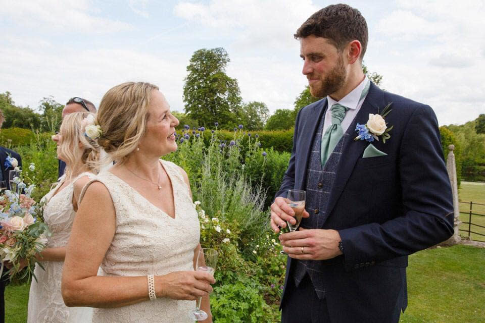 PC Andrew Harper with his mother-in-law Julie on his wedding day. (PA)