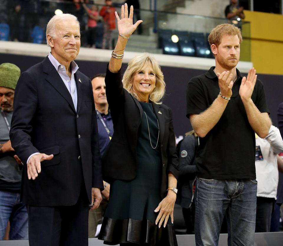 Joe Biden, Jill Biden and Prince Harry