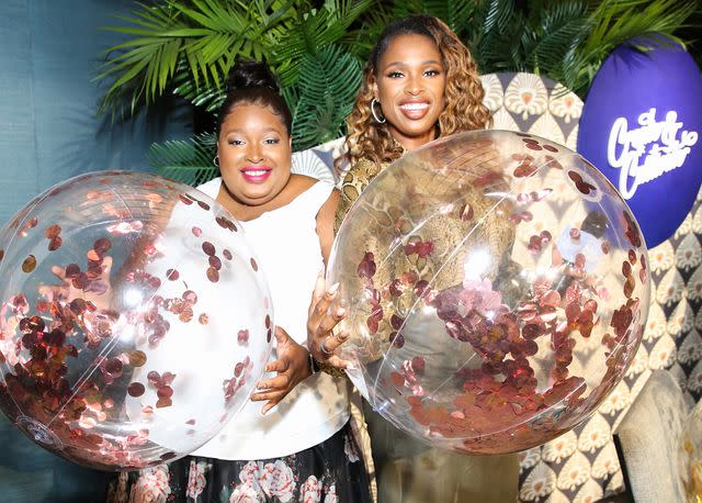 <p>Robin Marchant/Getty</p> Jennifer Hudson and her sister Julia Simpson at the Cultivate Conference At The House Of Vans In Chicago On August 25, 2018.