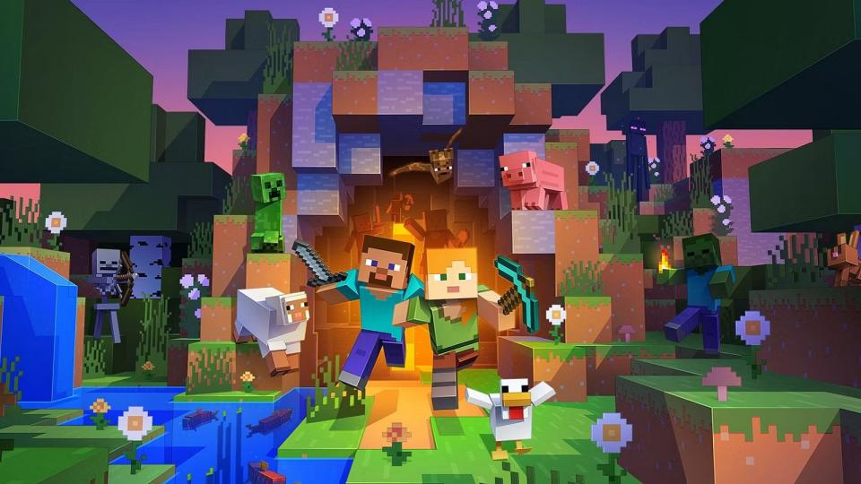 Promotional image for Minecraft.
