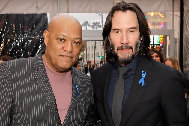 John Wick: Chapter 4 on X: Keanu Reeves, Laurence Fishburne