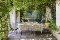 <p>Turn your attention to creating a serene space ready for summer. Combining indoor comforts outside is the way forward, so think about layering up with <a href="https://www.housebeautiful.com/uk/garden/g32139876/outdoor-cushions/" rel="nofollow noopener" target="_blank" data-ylk="slk:cushions;elm:context_link;itc:0;sec:content-canvas" class="link ">cushions</a>, blankets and fabrics that add warmth. </p><p>'Styling your outdoor space should require much the same level of consideration as indoor styling,' reveals Jonny Brierley, CEO of <a href="https://www.modafurnishings.co.uk/" rel="nofollow noopener" target="_blank" data-ylk="slk:Moda Furnishings;elm:context_link;itc:0;sec:content-canvas" class="link ">Moda Furnishings</a>. 'Think about layering pattern, colours and materials to create a setting that is personal to you and your style.'</p><p><a href="https://go.redirectingat.com?id=127X1599956&url=https%3A%2F%2Fwww.johnlewis.com%2F&sref=https%3A%2F%2Fwww.housebeautiful.com%2Fuk%2Fgarden%2Fg36276312%2Finstagrammable-garden%2F" rel="nofollow noopener" target="_blank" data-ylk="slk:Shop the full look at John Lewis;elm:context_link;itc:0;sec:content-canvas" class="link ">Shop the full look at John Lewis</a></p>