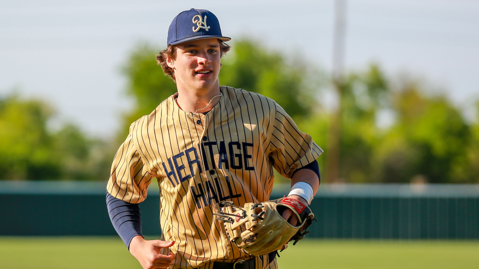 Heritage Hall High School pitcher Jackson Jobe.