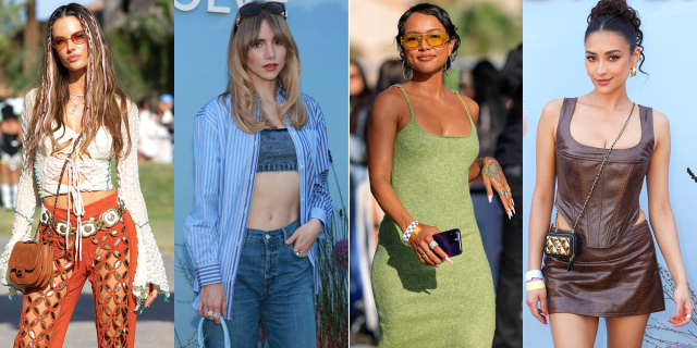 From Mia Khalifa's naked dress to Hailey Bieber's jeans and tank, the best  celeb Coachella looks so far