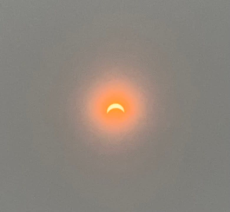 Eclipse seen from Cimarron (Courtesy: Tim Lane)