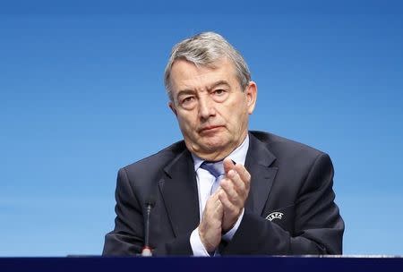 Wolfgang Niersbach, President of German Football Federation (DFB), waits for the start of the opening session of the 39th Ordinary UEFA Congress in Vienna March 24, 2015. REUTERS/Leonhard Foeger