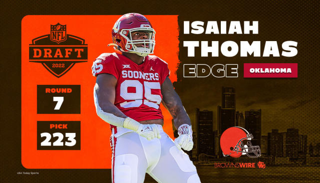 With pick #223, the Browns select DE Isaiah Thomas