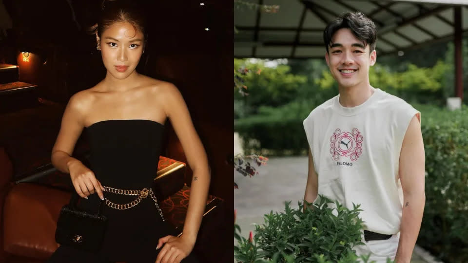 Local celeb couple Chen Yixin (left) and Gavin Teo have gone their separate ways. 