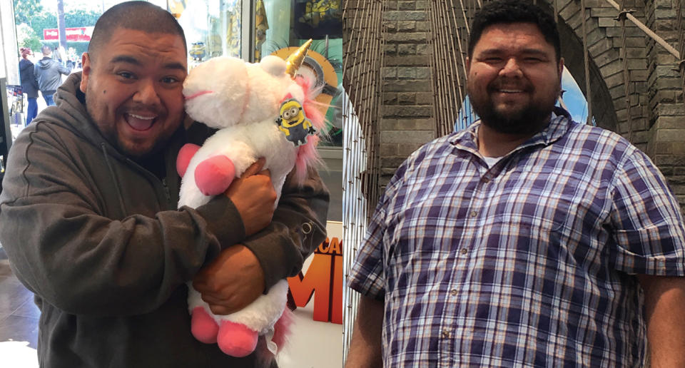 Salvador Rios before his weight-loss journey. (Photo: Salvador Rios)