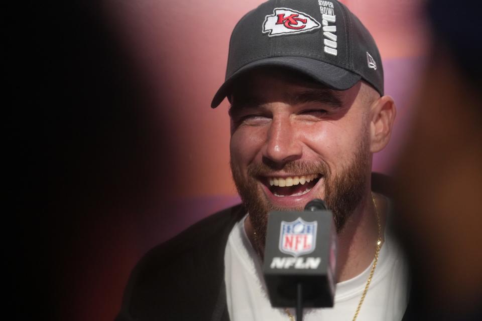 Kansas City Chiefs tight end Travis Kelce spoke about the University of Cincinnati during Super Bowl 57 Opening Night, saying "I’ve always been extremely prideful about coming from the University of Cincinnati."