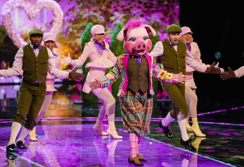 Pig's costume left the judges confused as to whether they were male or female. (ITV)