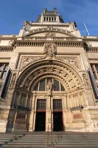 <p>Getty</p> Entrance of the Victoria and Albert Museum in Kensington