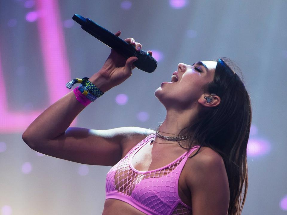 Dua Lipa performing at Glastonbury in 2017 (Getty Images)