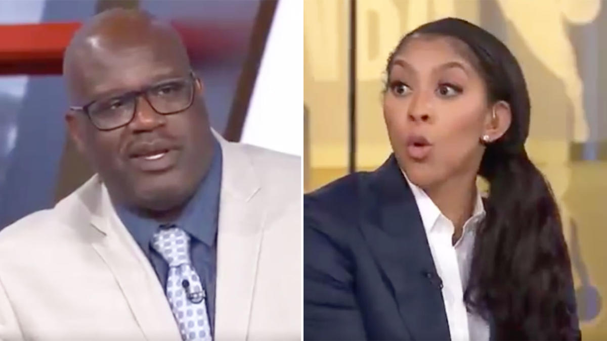 WNBA Player Candace Parker Schools Shaquille O'Neal on the Pick-And-Roll