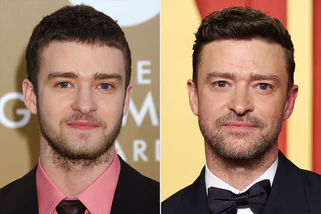 <p>Gregg DeGuire/WireImage; Jamie McCarthy/WireImage</p> Justin Timberlake in 2004; in 2024