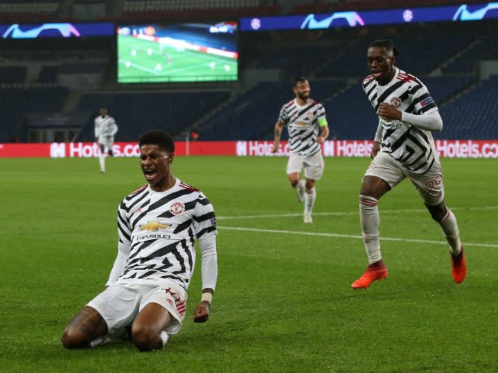 Rashford scored the late winner in ParisGetty