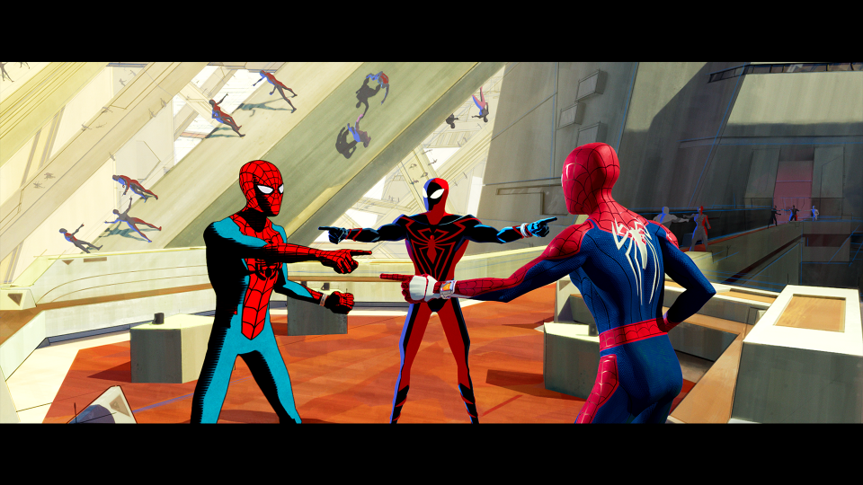 An entire multiverse filled with Spider-People in 'Spider-Man: Across the Spider-Verse.'