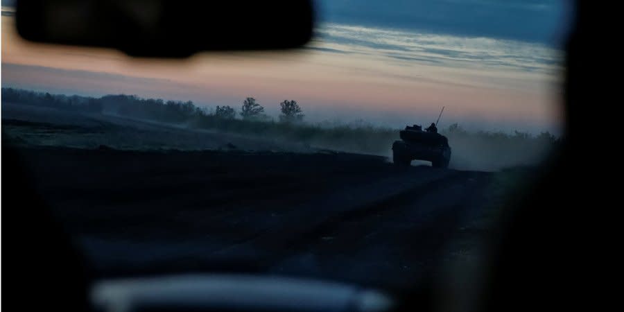 Ukrainian soldiers on the frontline in Donetsk Oblast, April 20, 2024