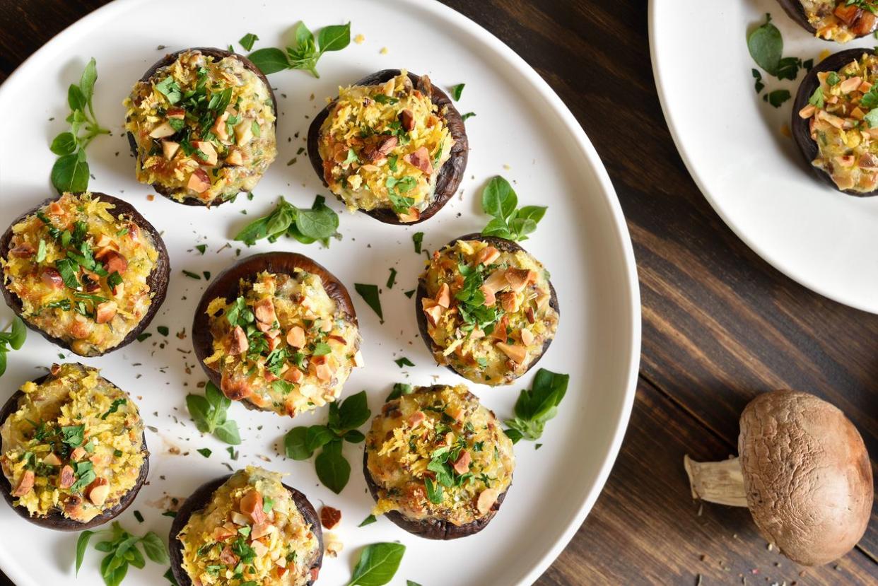 Grilled Stuffed Mushrooms