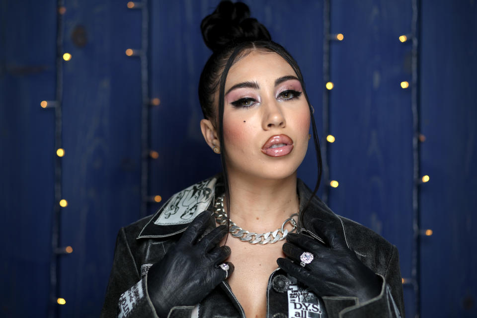 La artista Kali Uchis cuando asitió al Festival de Sundance en enero de 2020. (Getty Images)