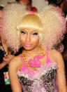 <p>It was quite a toss up to just pick one of Nicki's hairstyles to add to the list. This strange crimped piggy tail mess was too disastrous to be left out.</p>