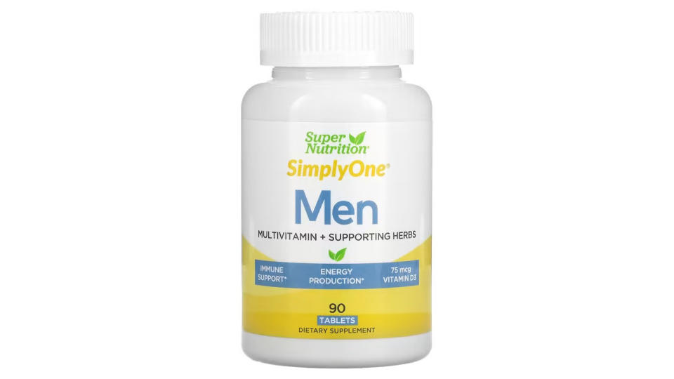 Super Nutrition SimplyOne Men's Multivitamin + Supporting Herbs, 90 tabletas.  (Foto: iHerb SG)