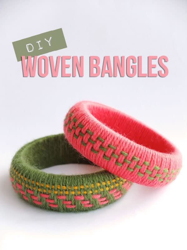 Woven Yarn Friendship Bangles