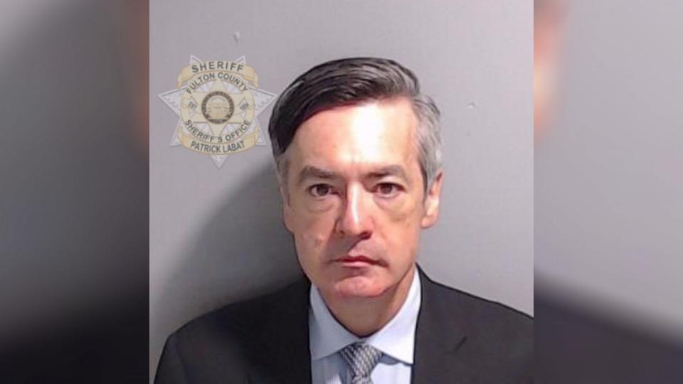 PHOTO: Kenneth Chesebro is seen in a mugshot provided by the Fulton County Sheriff's Office in Georgia, Aug. 23, 2023. (Fulton County Sheriff's Office)