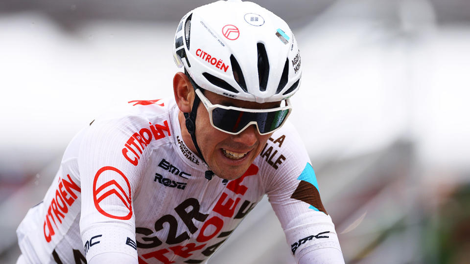 Ben O'Connor in action during the ninth stage of the Tour de France. (Photo by Tim de Waele/Getty Images)