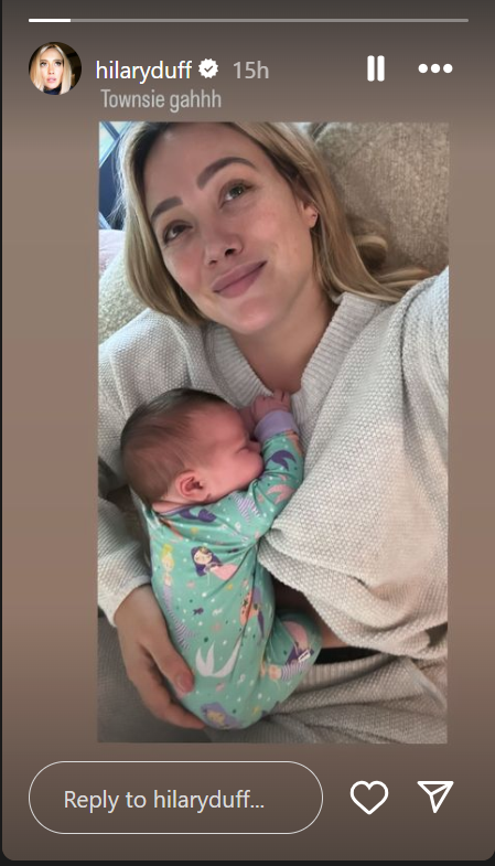 Hilary Duff shares picture of her and Matthew Koma's newborn daughter
