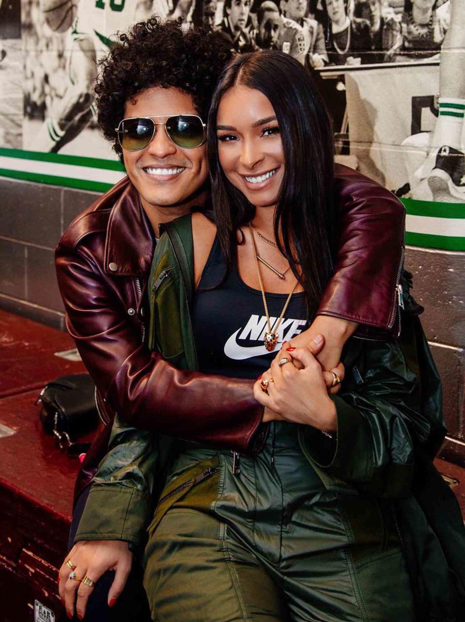 Bruno Mars and Jessica Caban