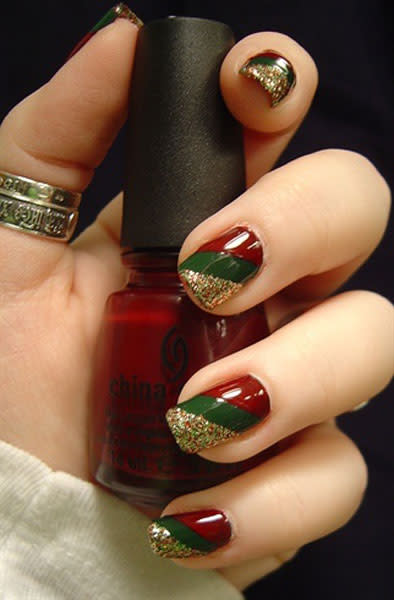 Best Christmas nail art © pinterest