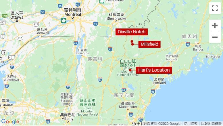 提前投開票的小鎮靠近美國與加拿大的邊境。（翻攝自Google Map）