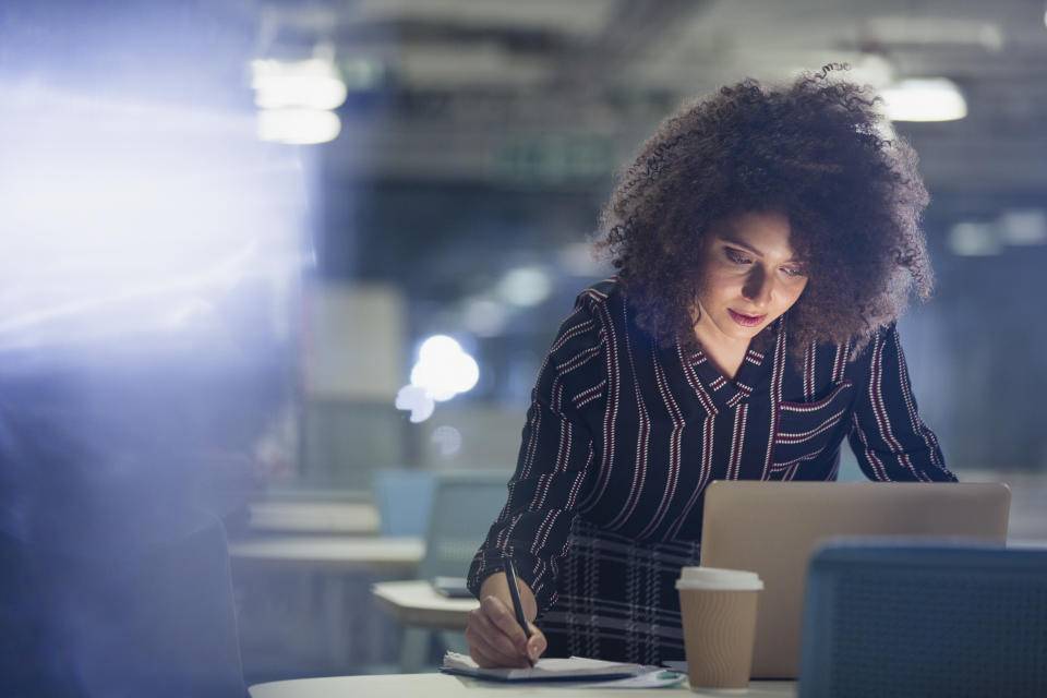 Working late can throw off all of your internal clocks that make your body function properly. Source: Getty