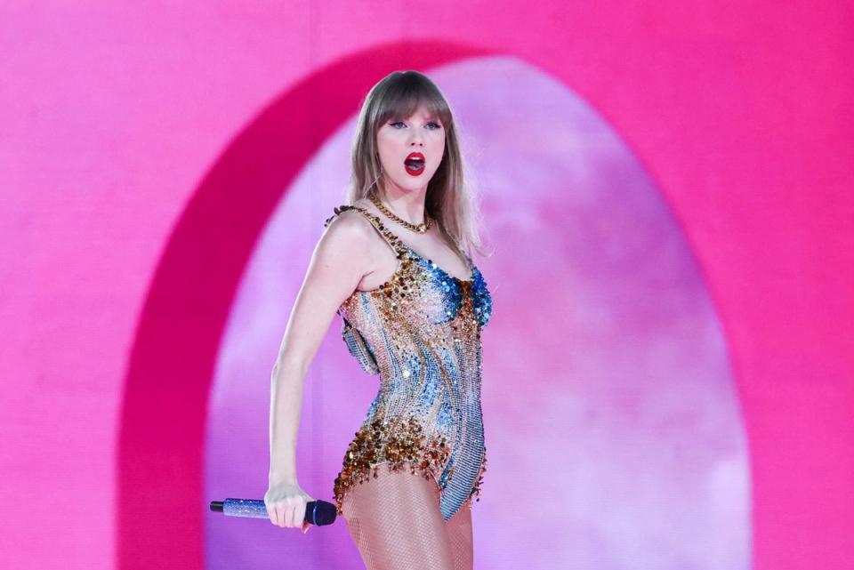Taylor Swift is bringing her Eras Tour to the UK (AFP via Getty Images)
