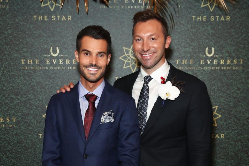 Ryan Channing (left), the former partner of retired Australian Olympic gold medal winning swimmer Ian Thorpe has died suddenly at the age of 32 (Getty Images for The Star)